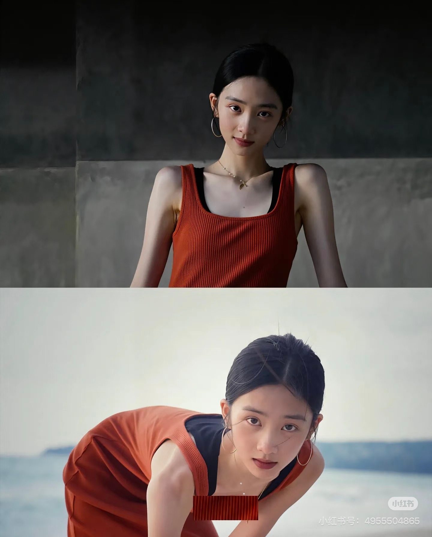 黄多多海边比基尼气质确实很好啊，而且脸型也很漂亮，长的也好看。性格也很好，时间太