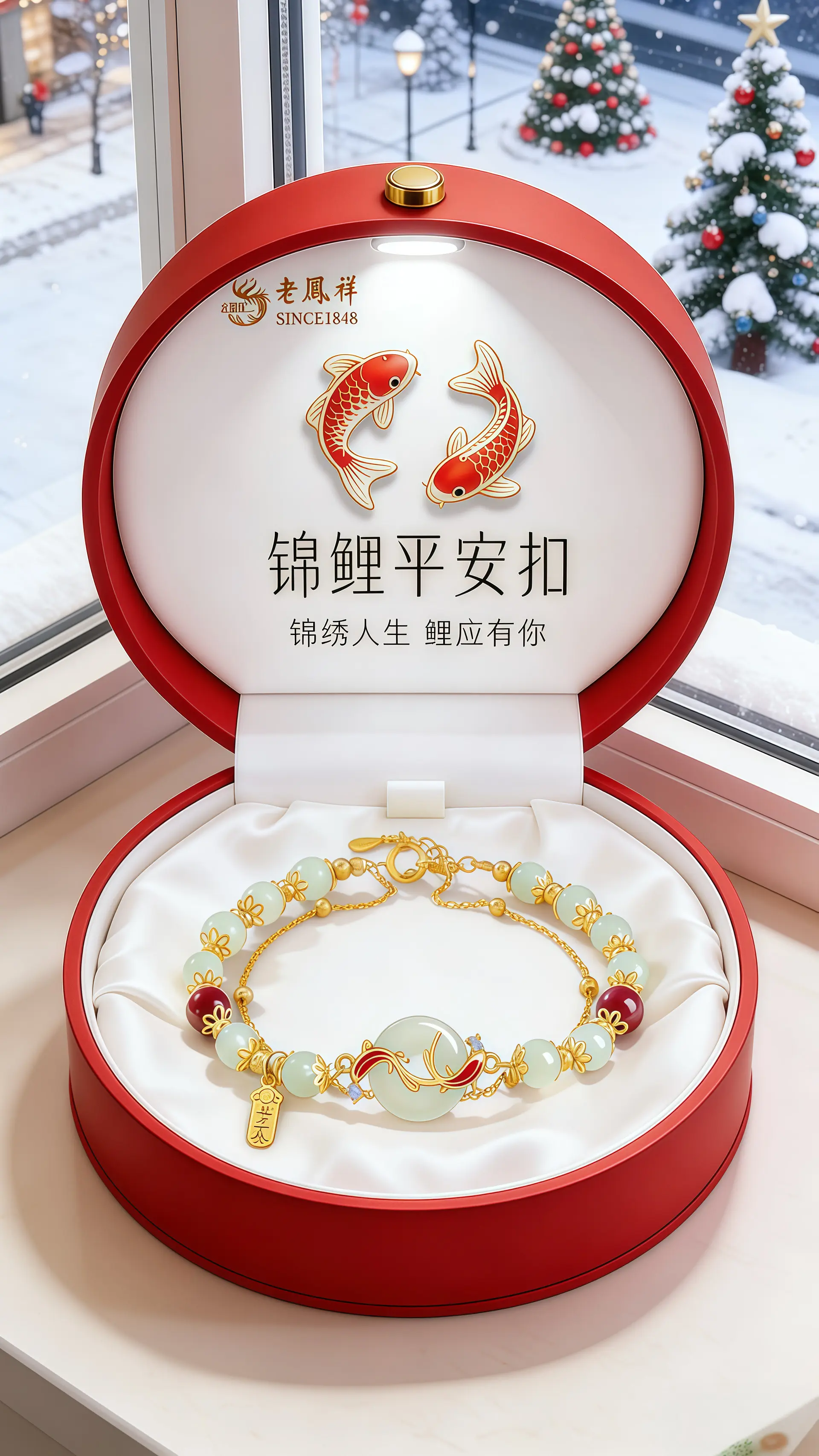 老凤祥情人节礼物 生活需要仪式感  新年礼物 手链