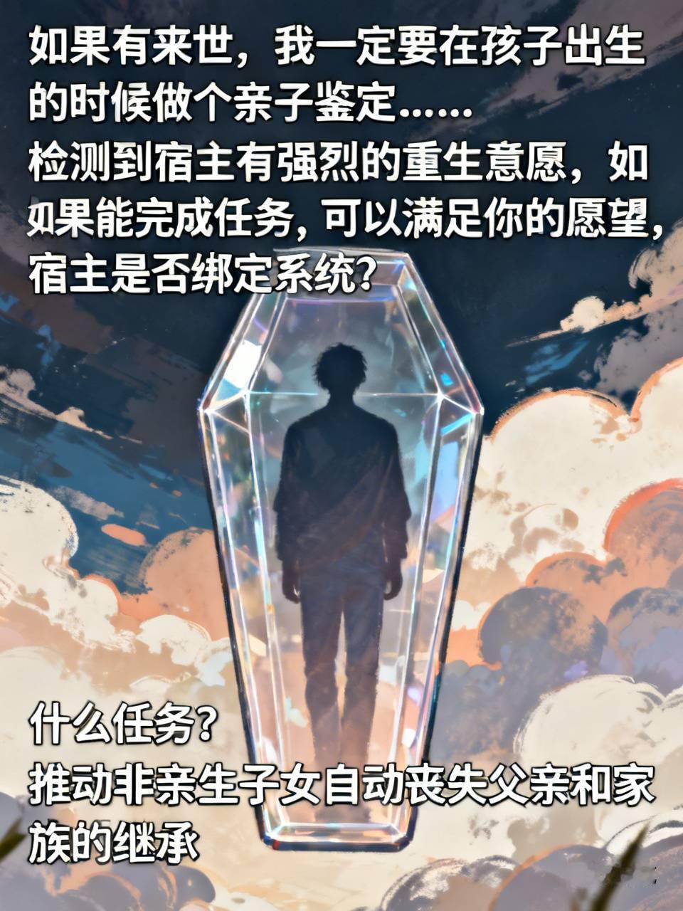 “如果有来世，我一定要在孩子出生的时候做个亲子鉴定……”
林远躺在棺材里，魂魄听