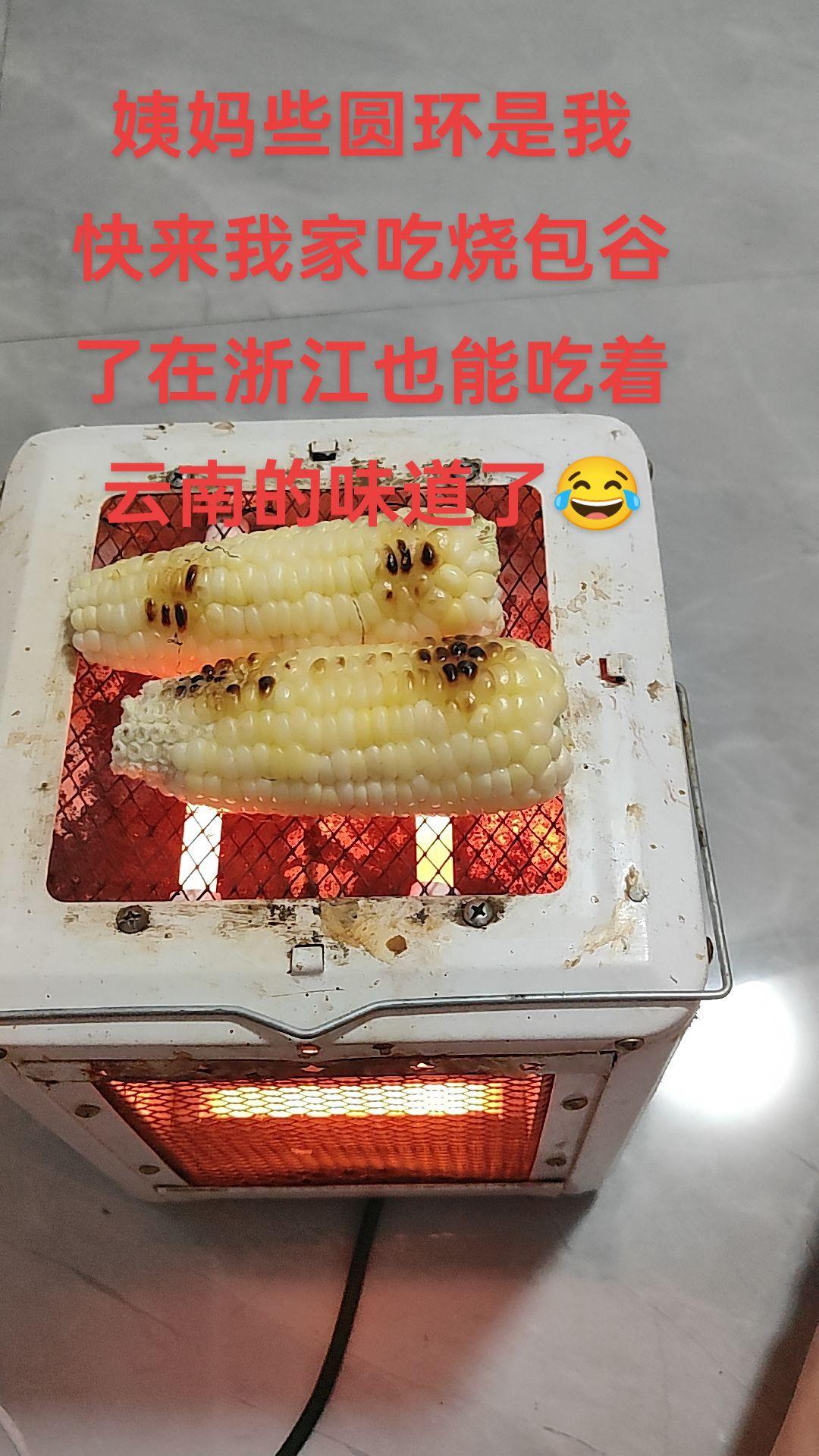 烤玉米才是冬天该有的样子 万物皆可烤 太香了