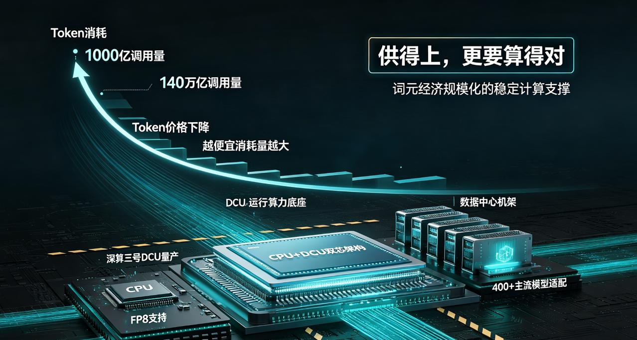 Token 调用量狂飙 1400 倍，海光扛住了最关键的一环

大模型推理成本降