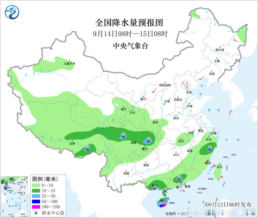 【强降雨】昨天到今晨，我国降水主要出现在海南云南西藏等地。其中海南万宁130.9
