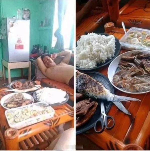 一大早还没吃早餐的我，看到这张图，午餐也不想吃了