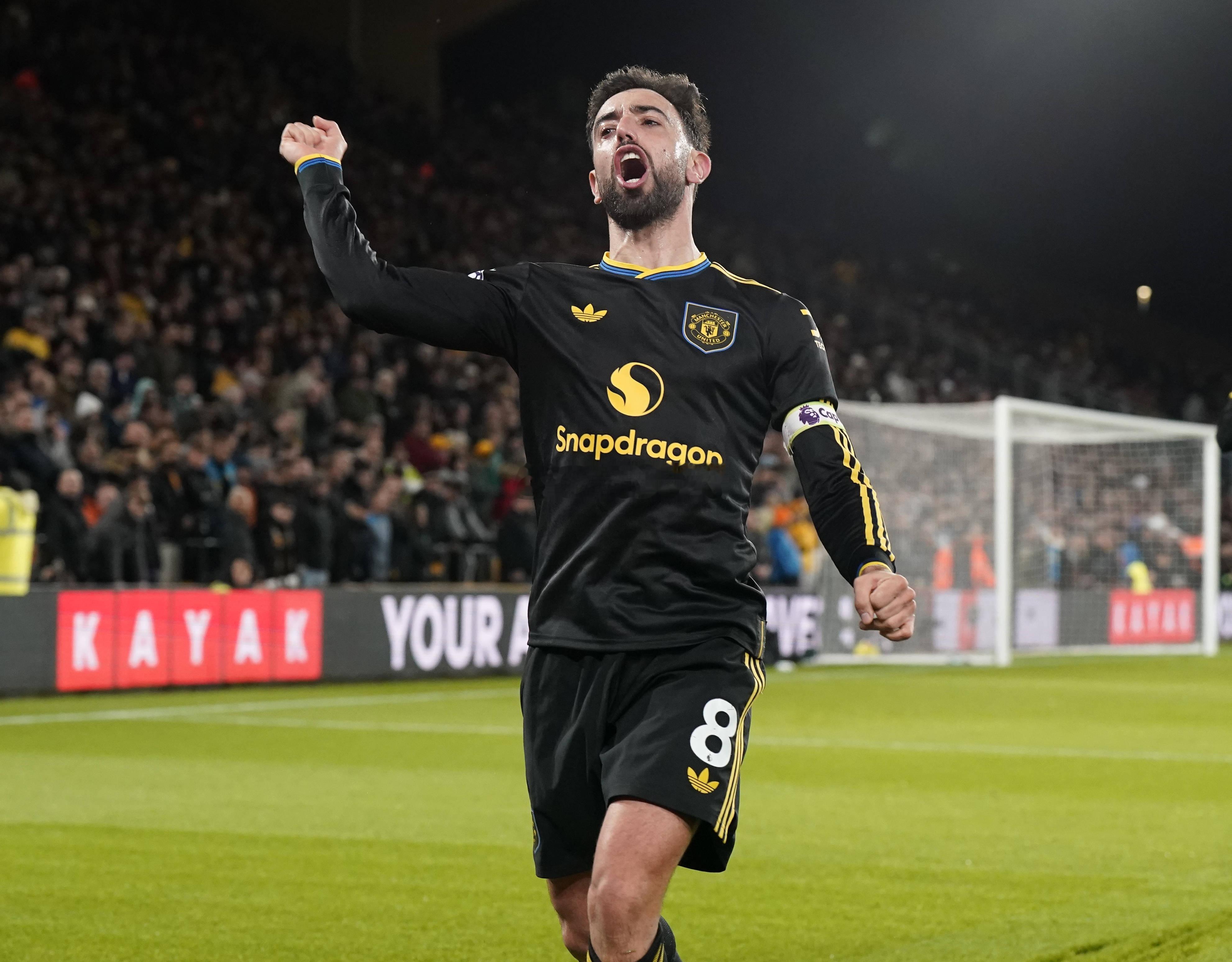 仍是大腿！B费本赛季创造50次机会，五大联赛球员中最多英超第16轮比赛，B费传射