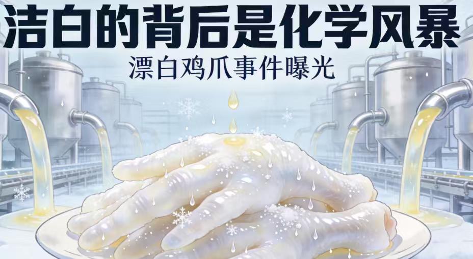 央视曝光“漂白鸡爪”黑幕！涉事企业公开致歉，监管部门连夜查封
2026年3月16