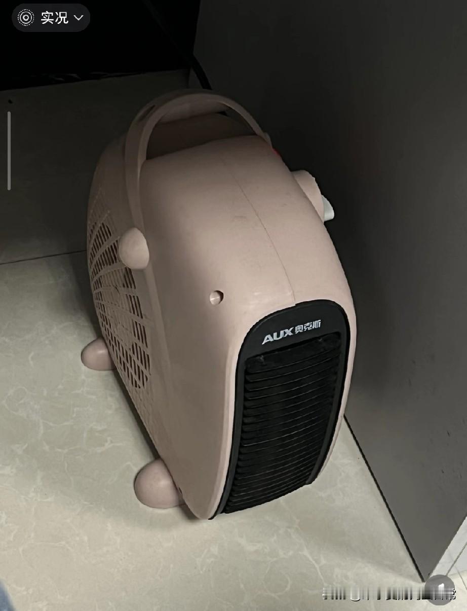 打工人在办公室偷电的!
 
这个粉嘟嘟的奥克斯暖风机，成了我们办公室的“团宠”！