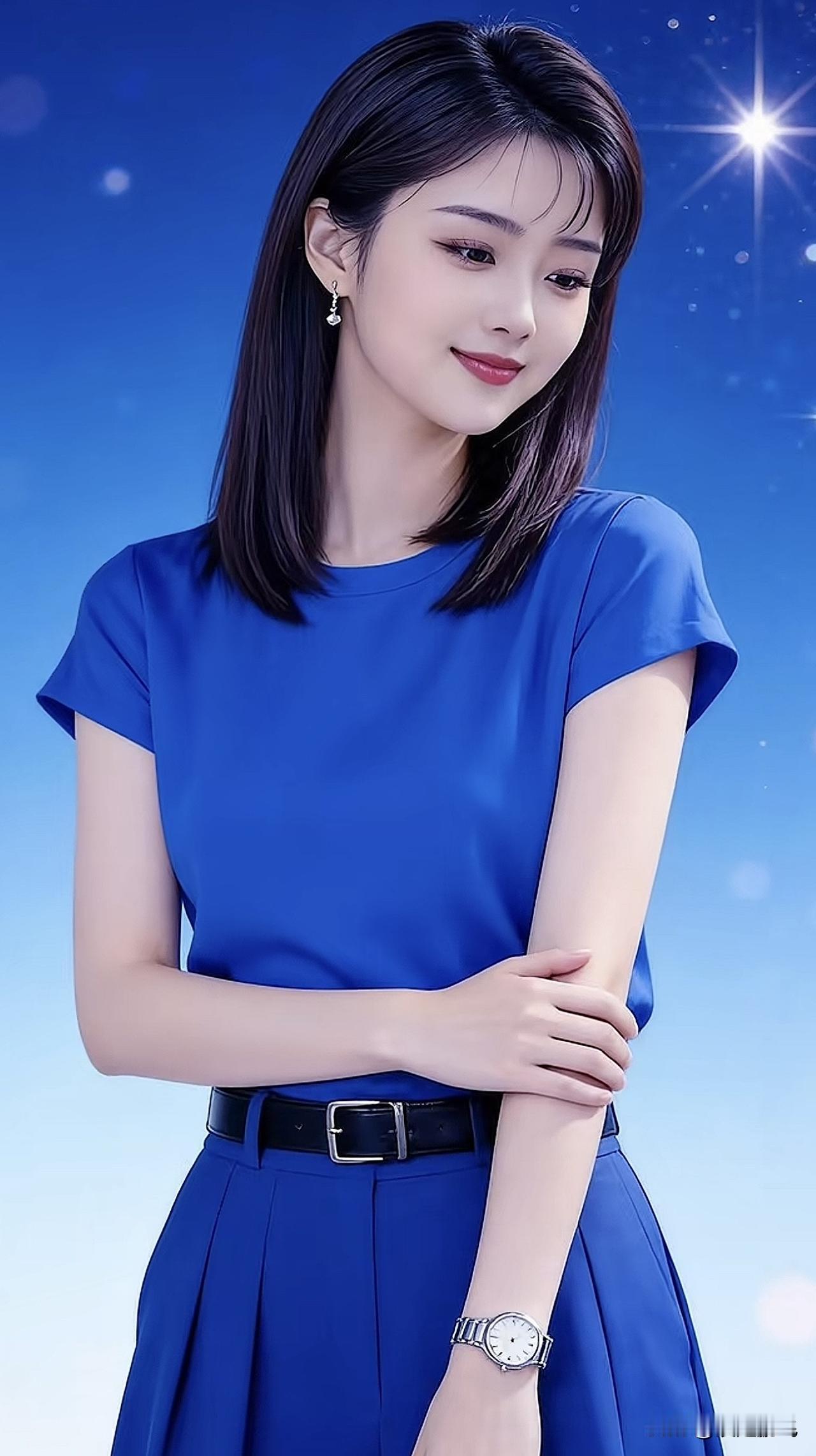 清新蓝色穿搭，元气少女风，元气满满的一天！🌞💙海边蓝色系穿搭 蓝色气质穿搭 