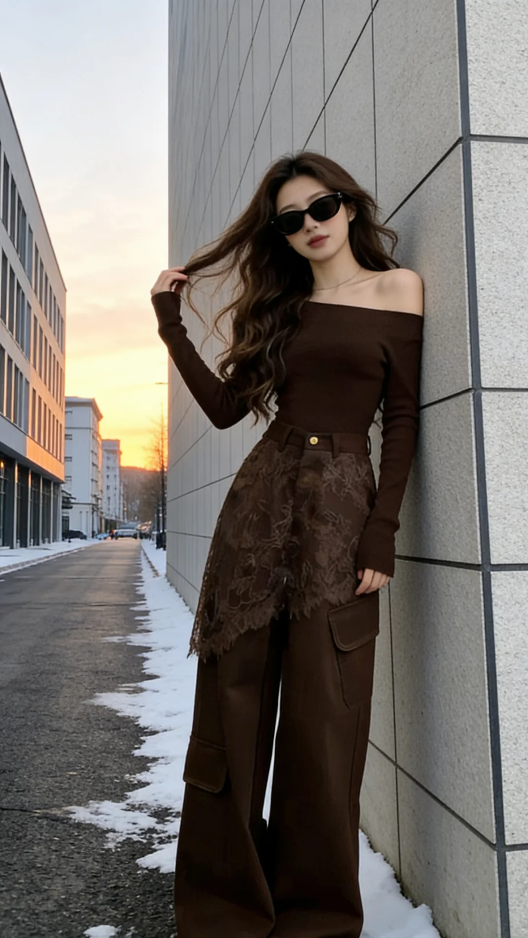 今天是棕色系穿搭