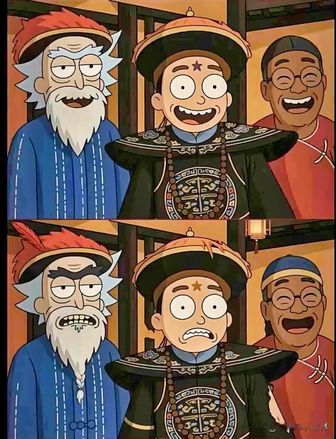 穿越时空找不同  1 5处
穿越回春秋教孔子用搜索引擎，他查了一整天“如何收学费