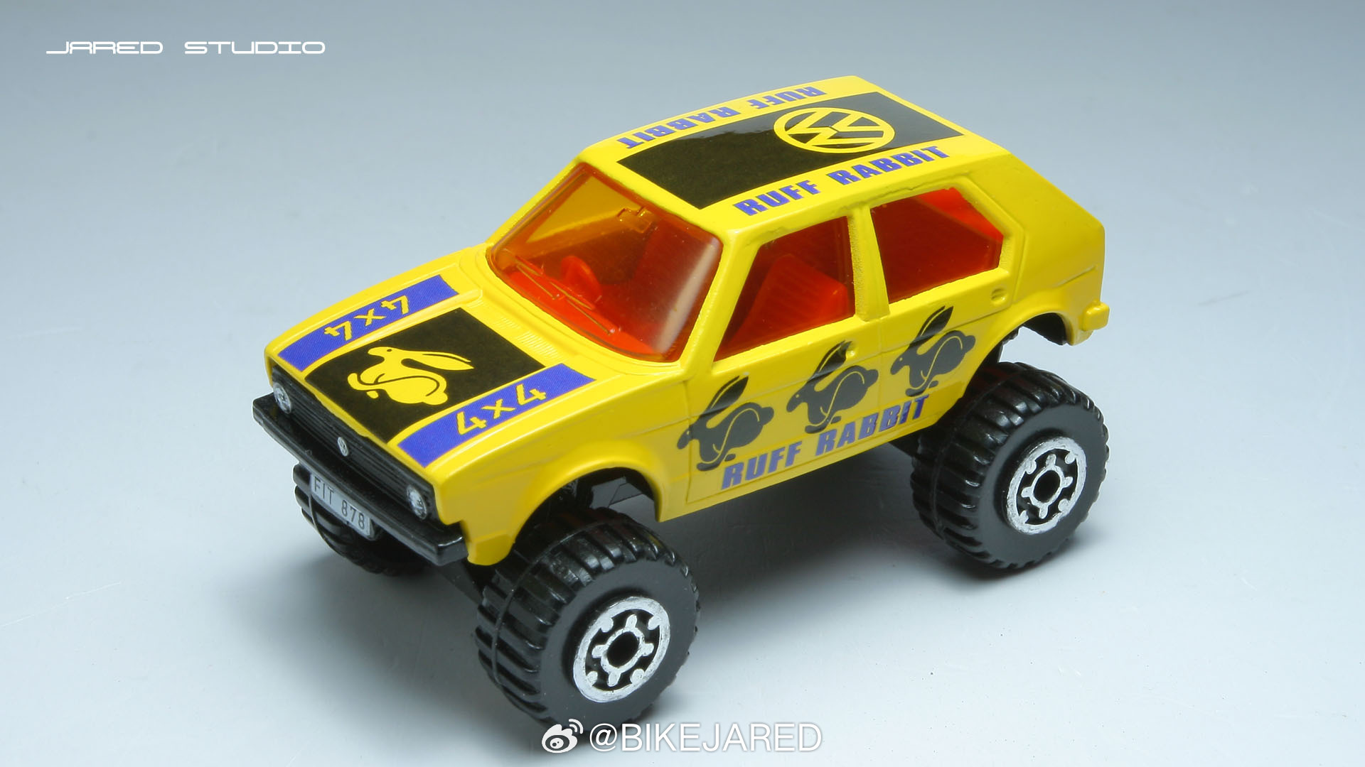 matchbox火柴盒大众高尔夫小比例车模 修复一辆火柴盒大脚高尔夫，按原车喷亮