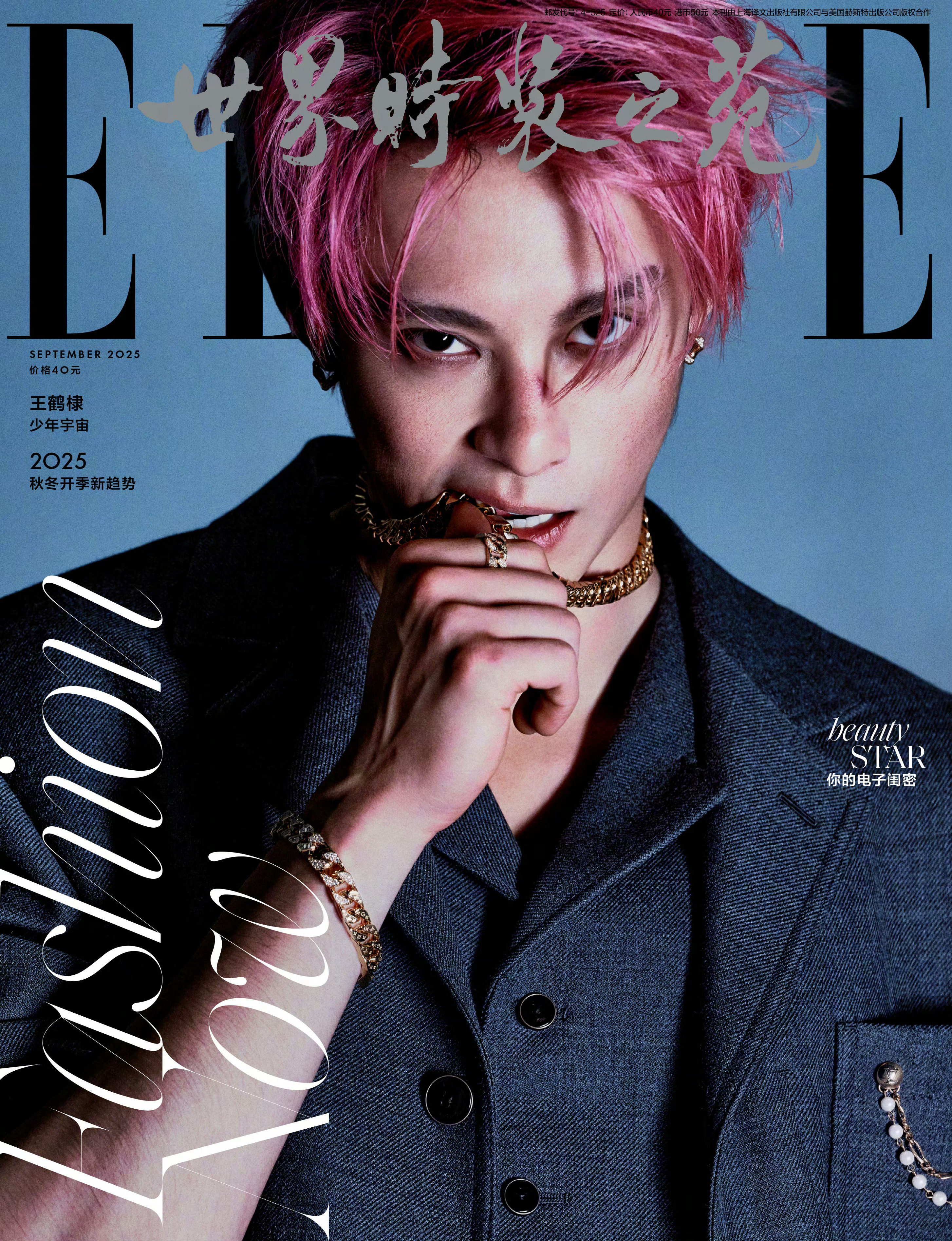 王鹤棣✖️ELLE 金九封面 王鹤棣ELLE9月刊封面 ​​​
