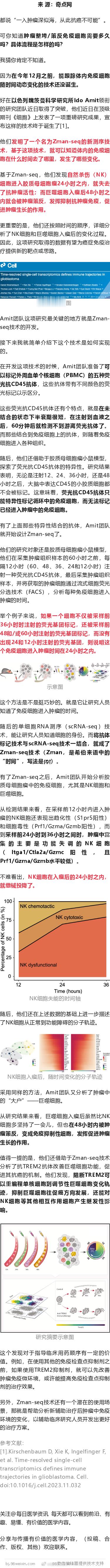 《细胞》：重大突破！科学家首次实现跟踪体内免疫细胞变化，发现NK细胞入瘤24小时