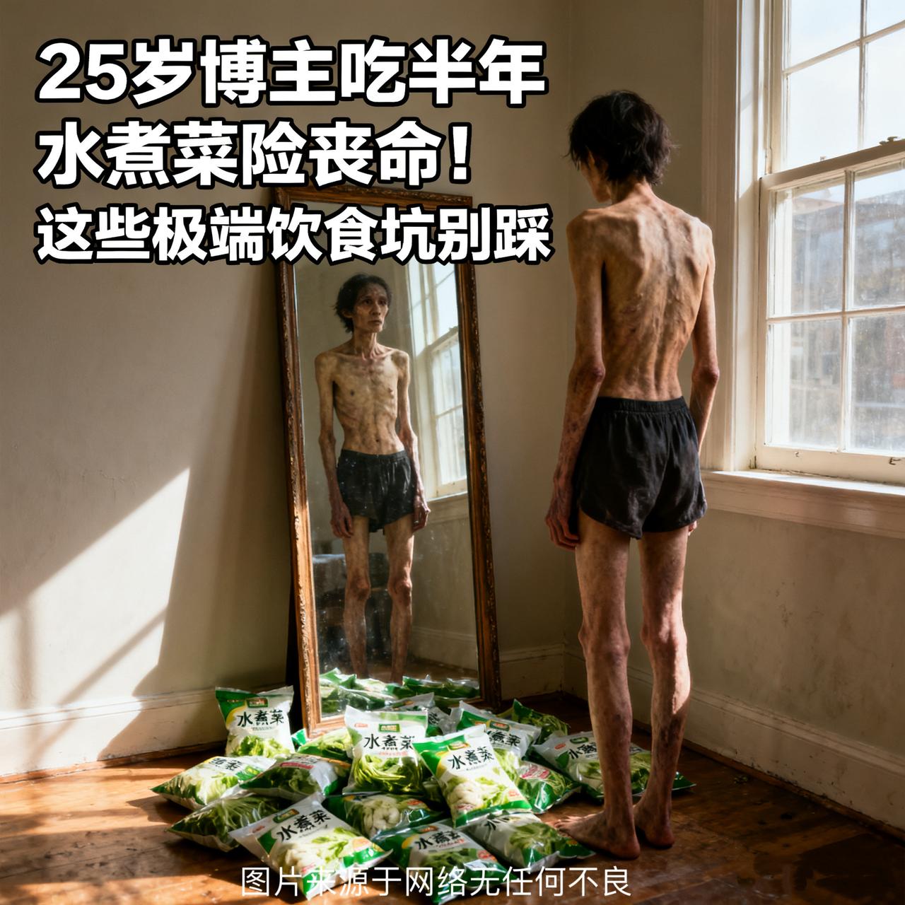 25岁博主吃半年水煮菜险丧命！这些极端饮食坑别踩

水煮菜竟能吃坏胰腺？最近一则