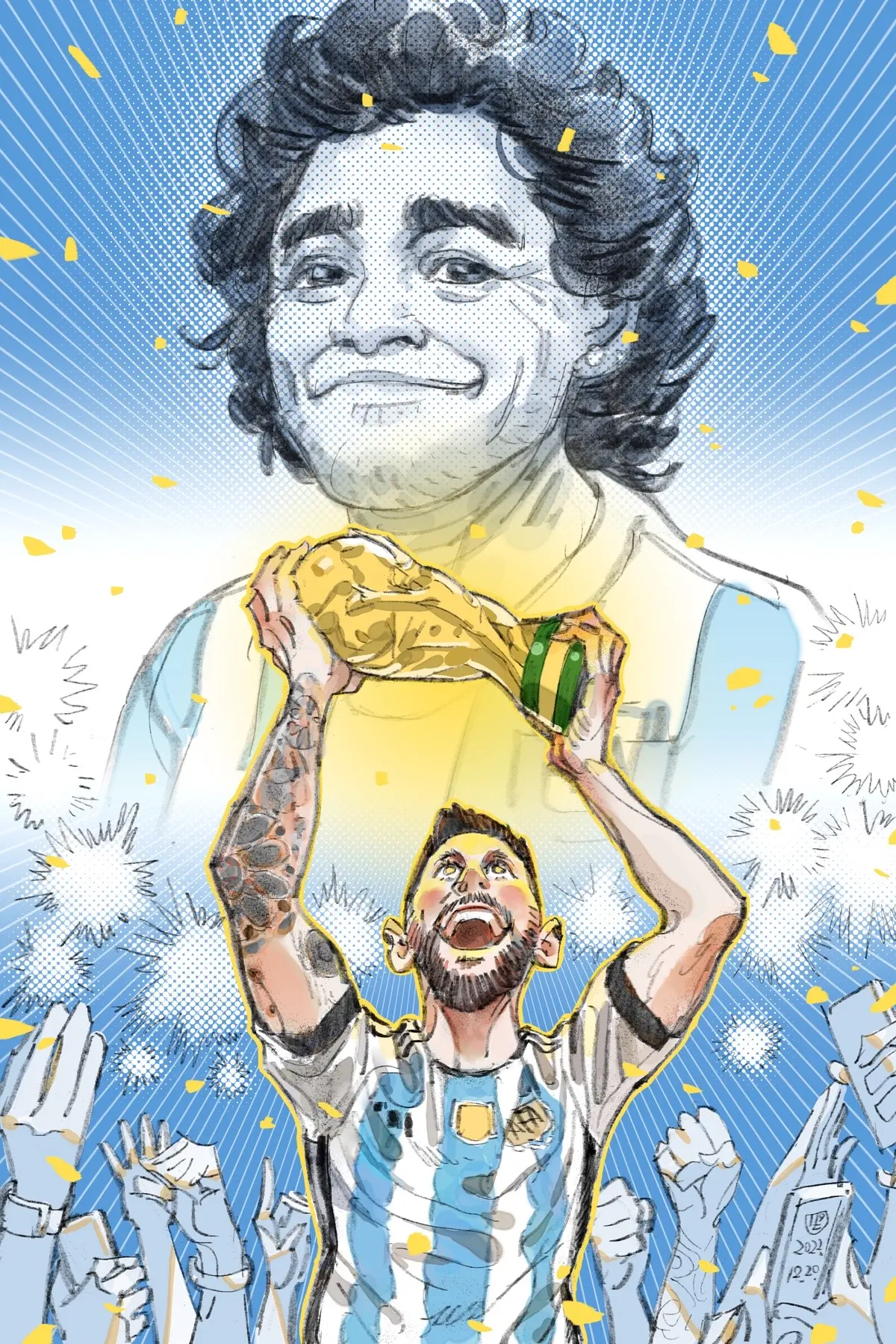潘帕斯雄鹰🇦🇷⚽️🏆。谨以此作纪念刚结束的2022卡塔尔世界杯...