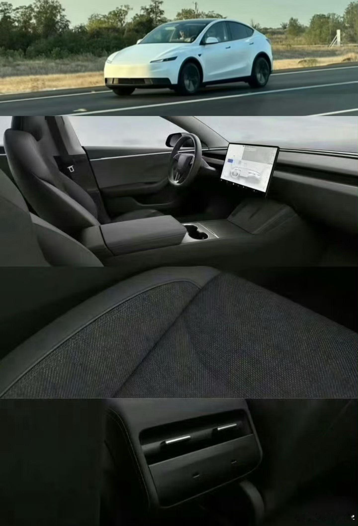 网传的特斯拉 Model Y Lite 版的剧透:-代号“E41”，拥有独特前脸
