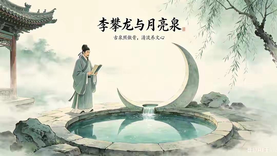 一汪清冽的月亮泉，照见李攀龙不折的本心。身为文坛盟主，他拒权贵、守清骨，以泉为鉴