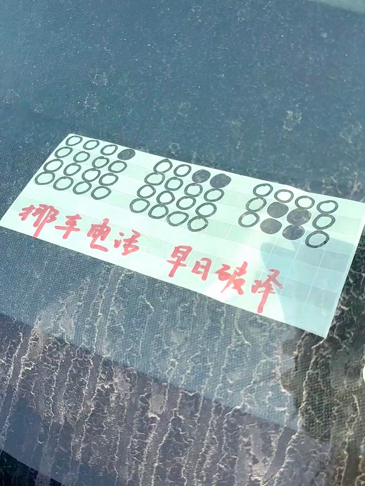 碰到这样的挪车电话牌，你会咋办🤔 