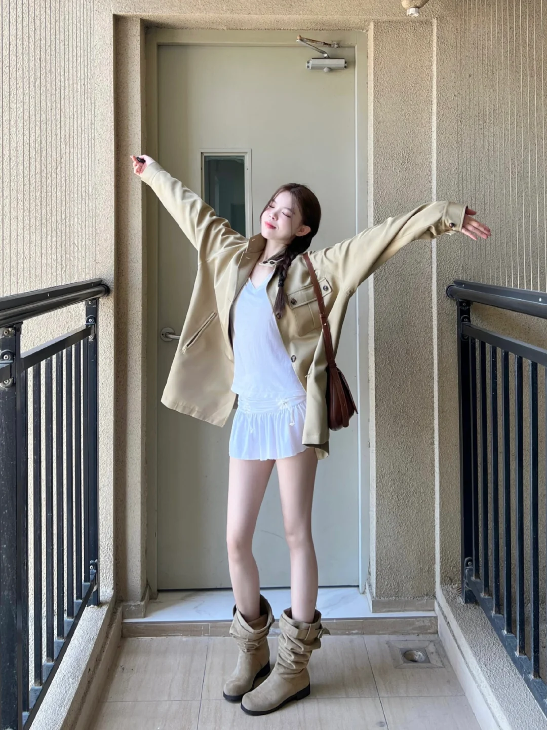 168/98🍂我发现！风衣跟短靴更搭！！