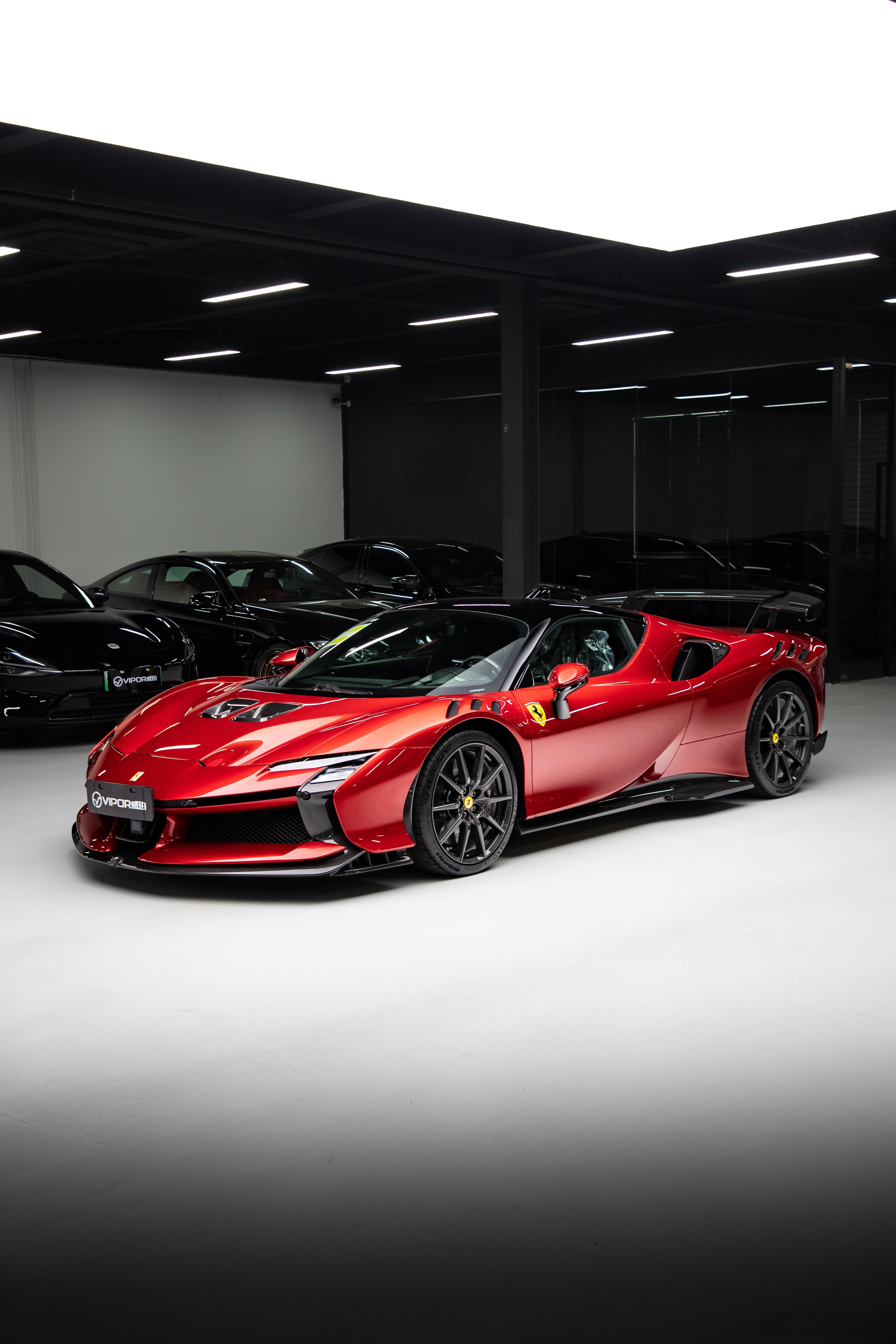 🐎马年第一套图火山红 法拉利sf90xx stradale20w的手绘盾徽还是