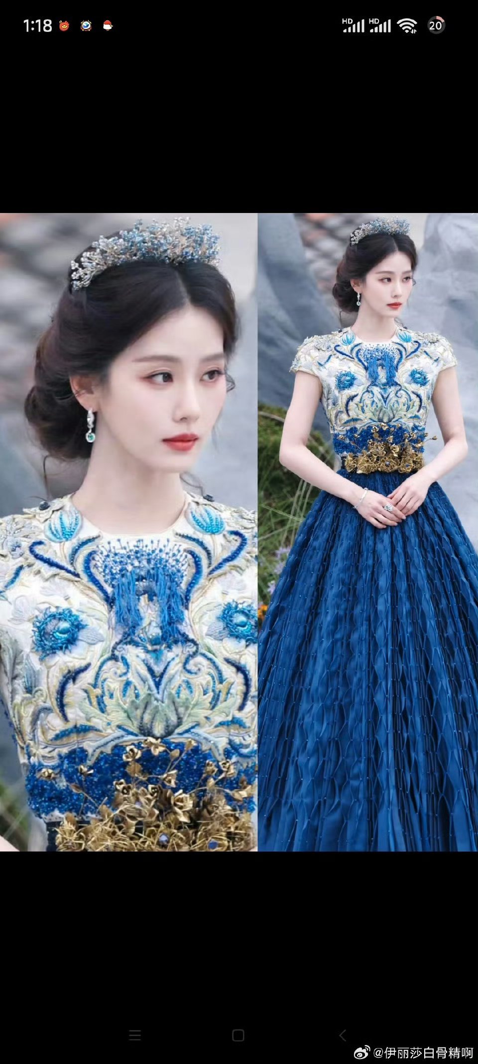 刘诗诗感谢复刻龙葵头冠网友非遗博主复刻了《仙剑三》龙葵头冠送给刘诗诗，谁能不梦回