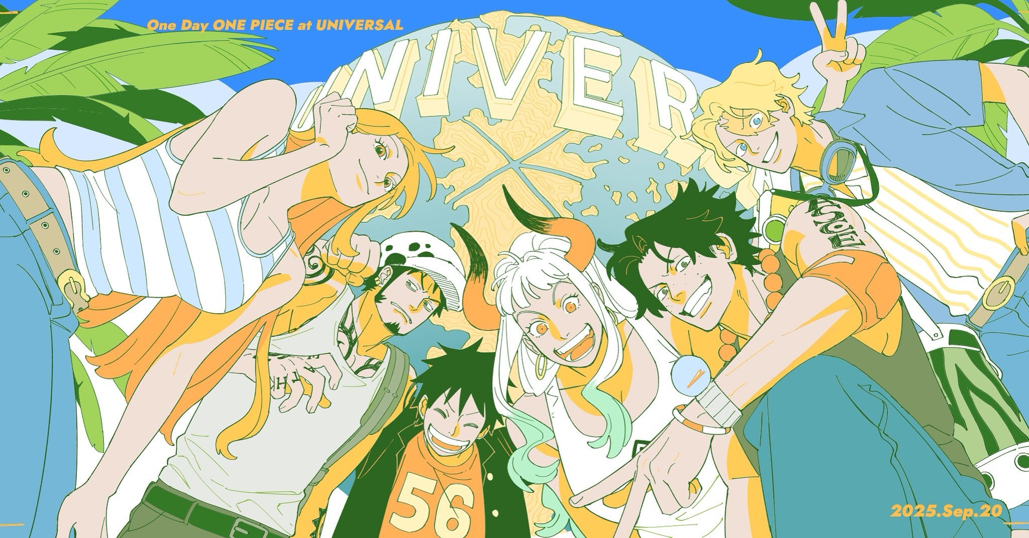 海贼王 海贼王 大家一起去USJ转载自TWI：Nyan_2020_ 