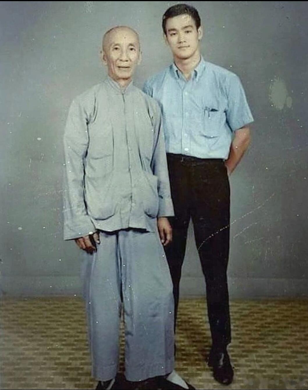 Bruce and Yip Man.李小龙和叶问。 