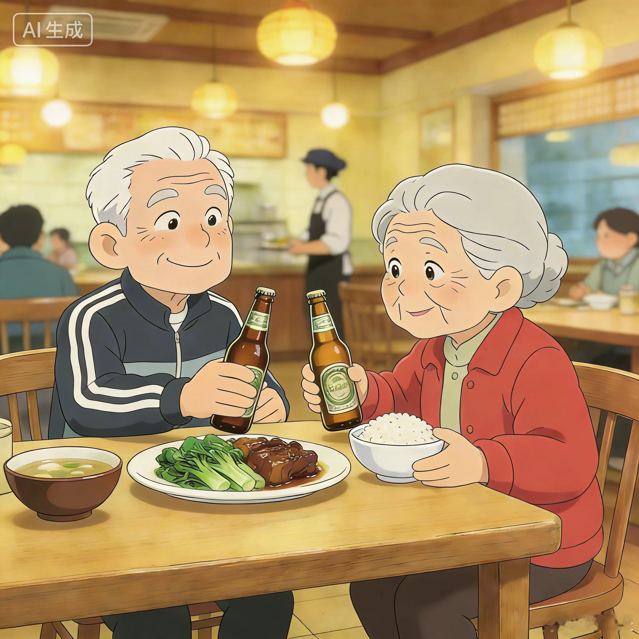 刚在饭店吃饭，遇到一刷新我认知的事儿。邻桌是两位老人，大约60大几岁的样子，老太