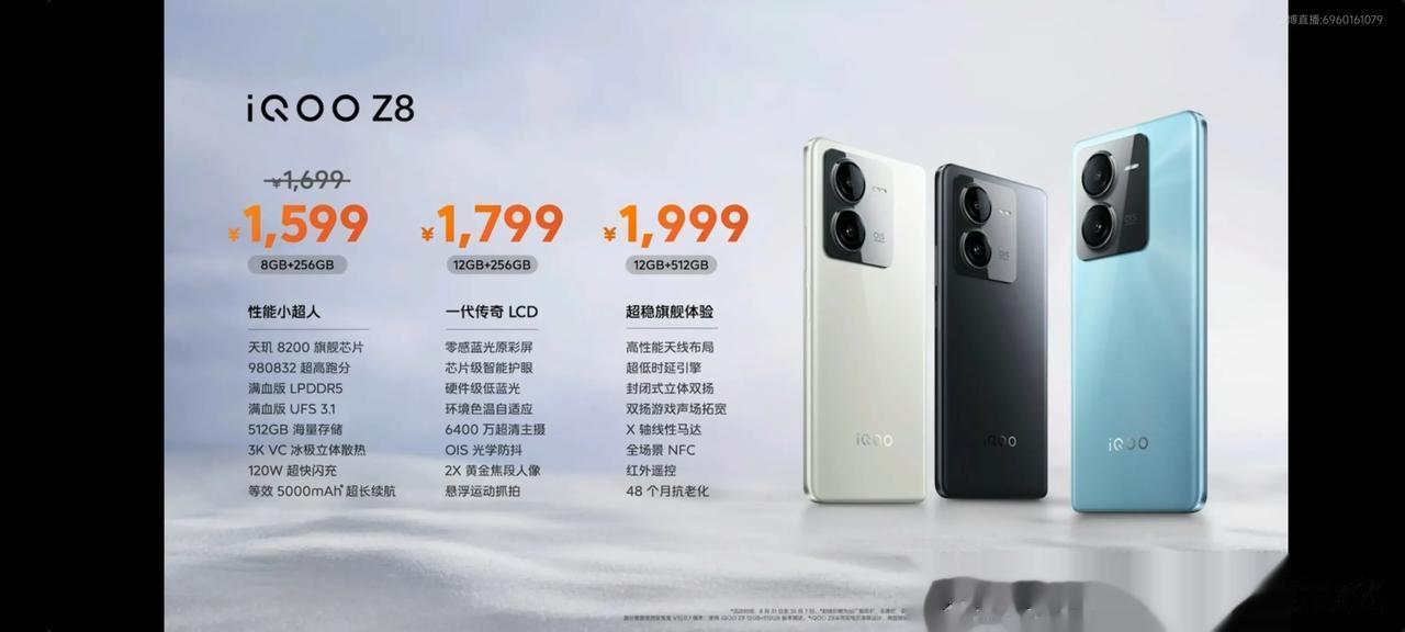 天玑8200这么廉价吗？什么时候变成白菜价了？
LCD。120瓦。5千电池。12