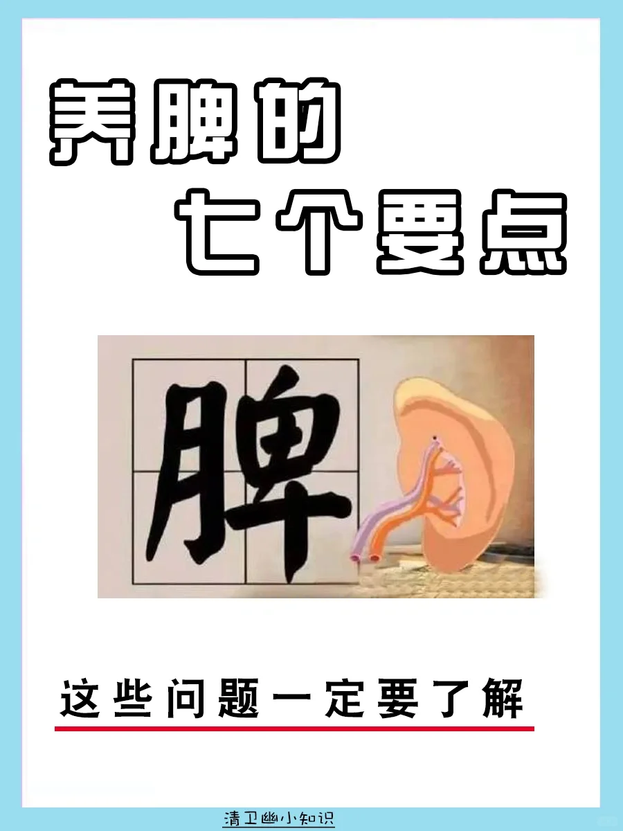 养脾的七个要点