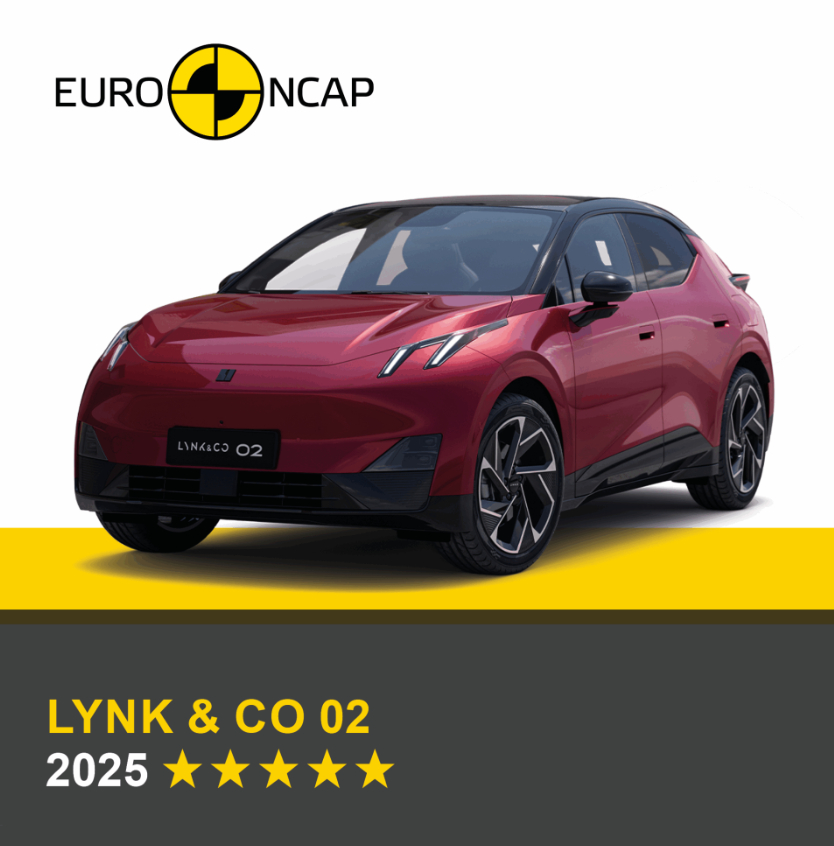 🏆Lynk & Co 02 荣获 EURO NCAP 紧凑型 SUV 最高安全