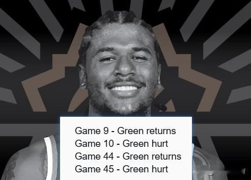 布克说错了，真不是球队过度保护呀！
今天太阳对阵老鹰的比赛中，杰伦格林在首节仅仅