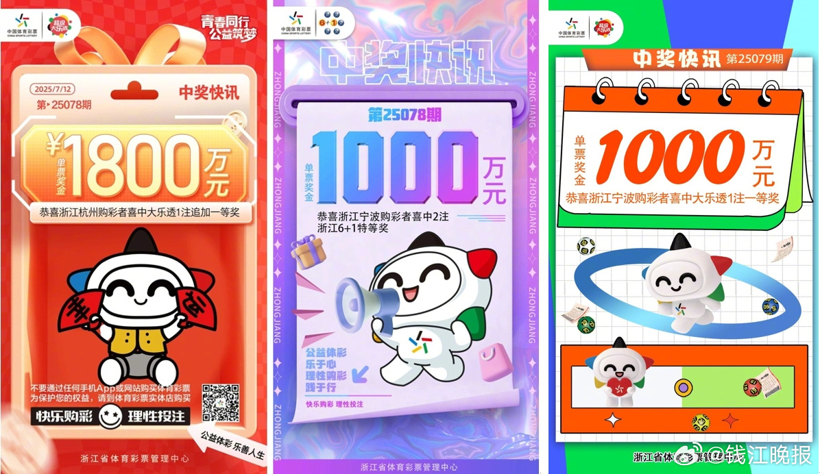 【好运三连！昨晚宁波又有人收获大乐透一等奖】又一个大乐透一等奖，1000万元！7
