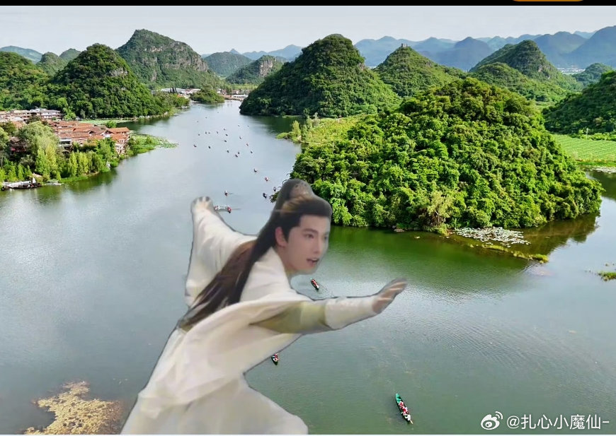 用杨洋飞行转场打开各地风光《凡人修仙传》联动文旅啦，台词超适合拍转场 “这世间有