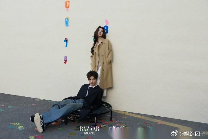 王安宇章若楠芭莎电影大片 想把你和时间藏起来芭莎电影大片 氛围感直接暴击！王安宇