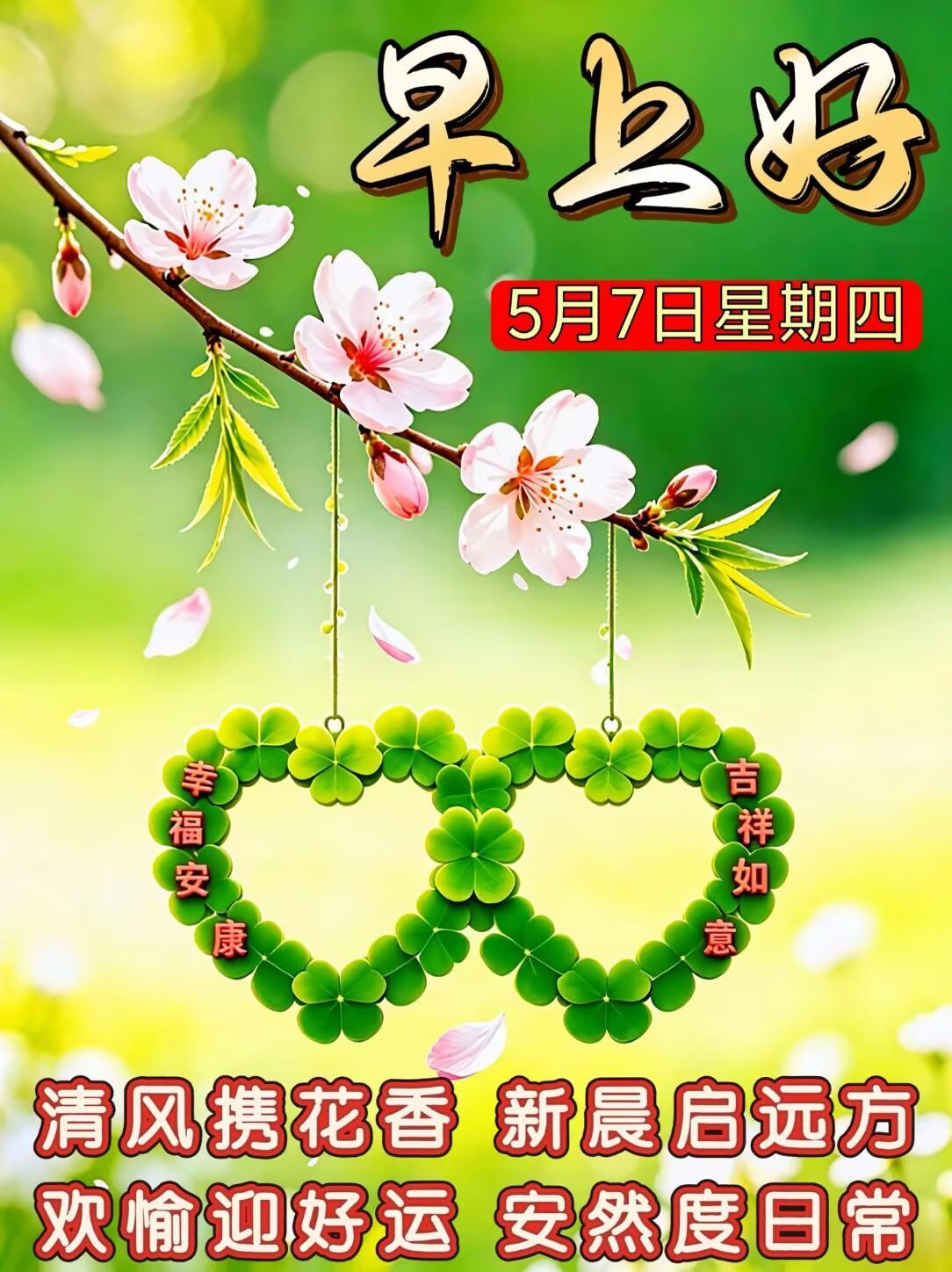 今天周四，头条朋友们早上好！五月浅夏，清风拂面，晨光恰好温柔。人生匆匆，忙里记得