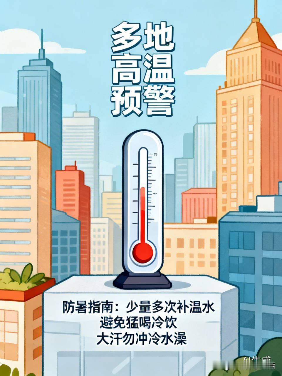 震惊！多地遭遇50℃酷热天气，务必做好防暑措施！
多地实测气温已逼近50℃，呈现