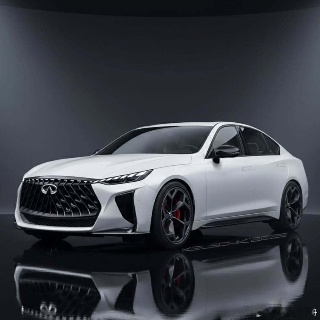 大v聊车 全新英菲尼迪 Q50 渲染图。 ​​​