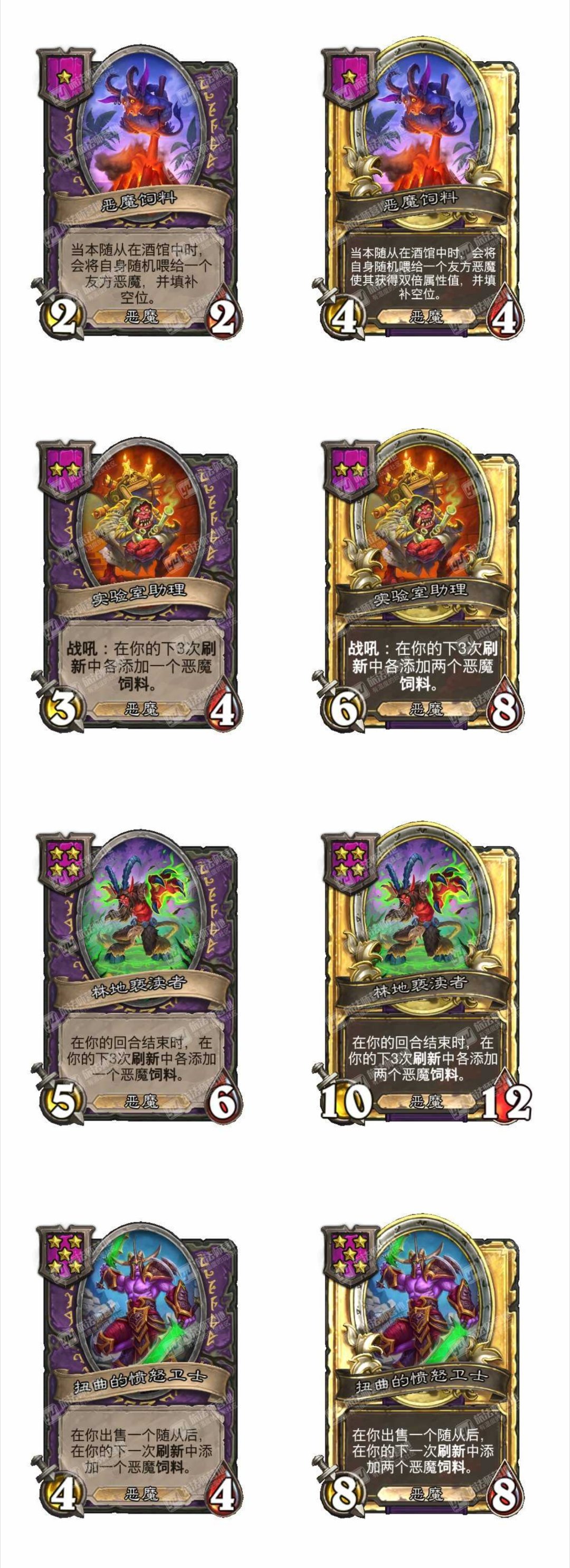 炉石传说 酒馆战棋新赛季恶魔随从轮换！新增饲料恶魔吞噬体系。炸弹恶魔移除，乌祖尔