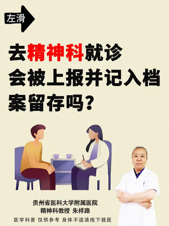 去精神科就诊，会被上报并记入档案留存吗？