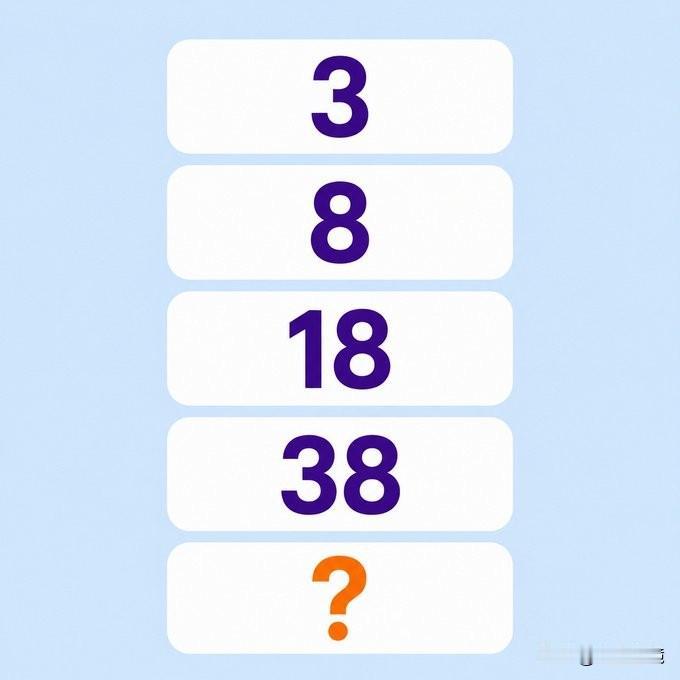 如果你7秒内解开，你真是天才！

下一个数字会是什么？动脑谜题 数字猜谜题