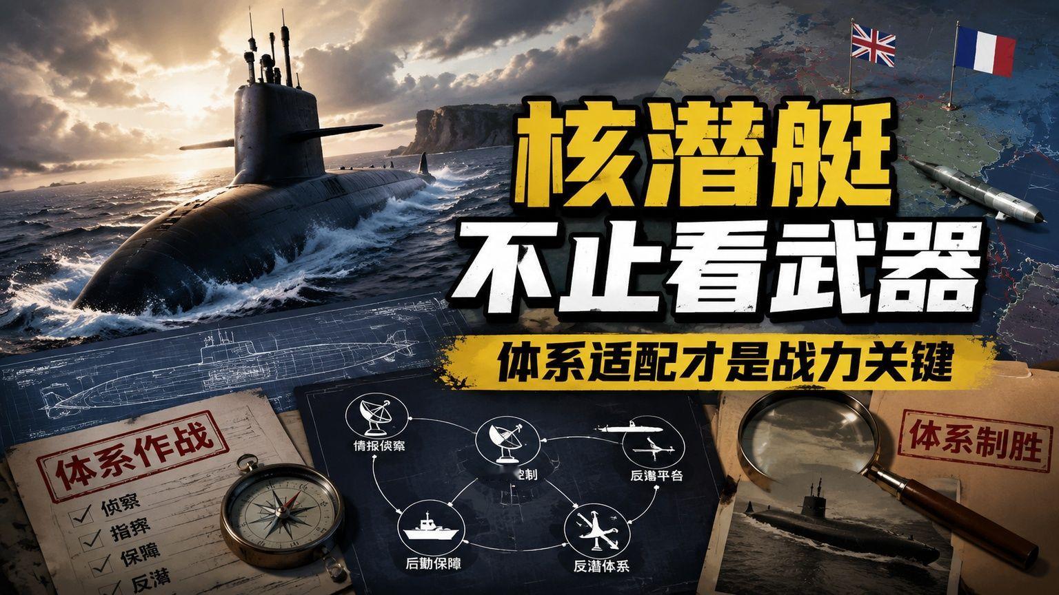 议论中国核潜艇不如英法，体系适配才是战力关键