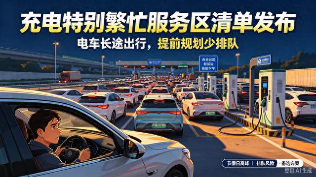 充电特别繁忙服务区清单发布