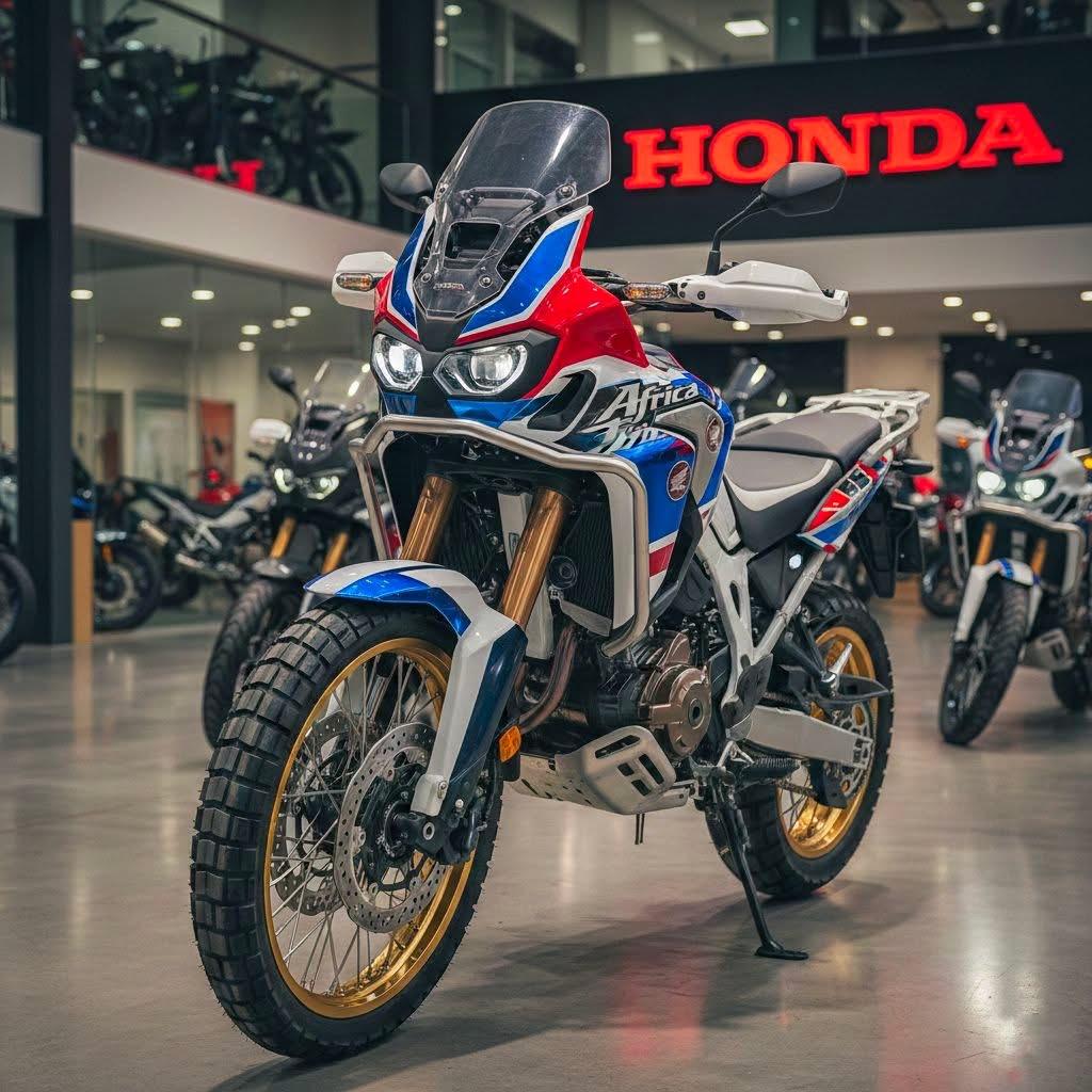 🔥"兄弟们！这台车才是真·男人的大玩具！🏍️ 本田非洲双缸硬核来袭，专治各种