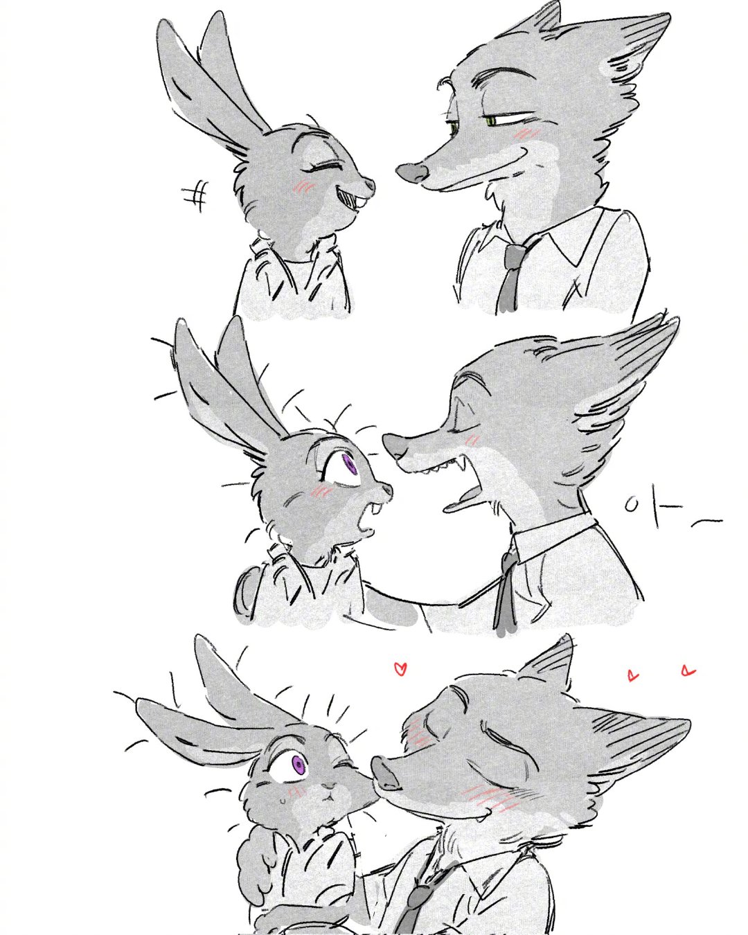 疯狂动物城 狐兔小情侣真是甜到发腮！ 