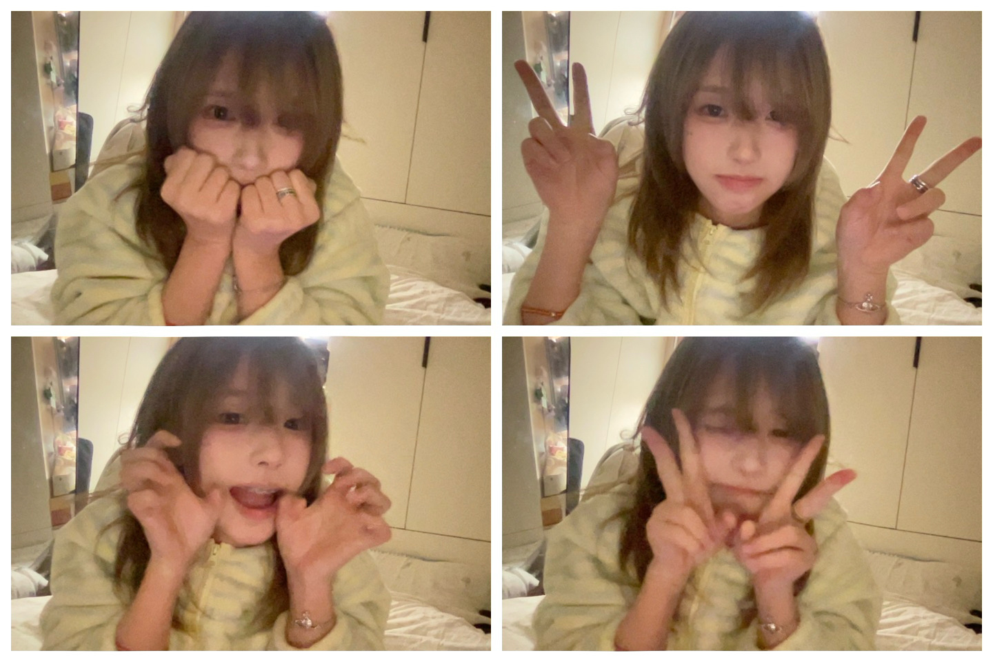 震惊😱比耶✌️开心😃微笑☺️ 