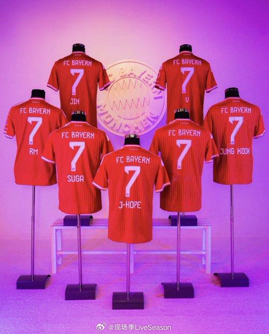 BTS 【FC Bayern München推出BTS专属限定球衣】为迎接 BT