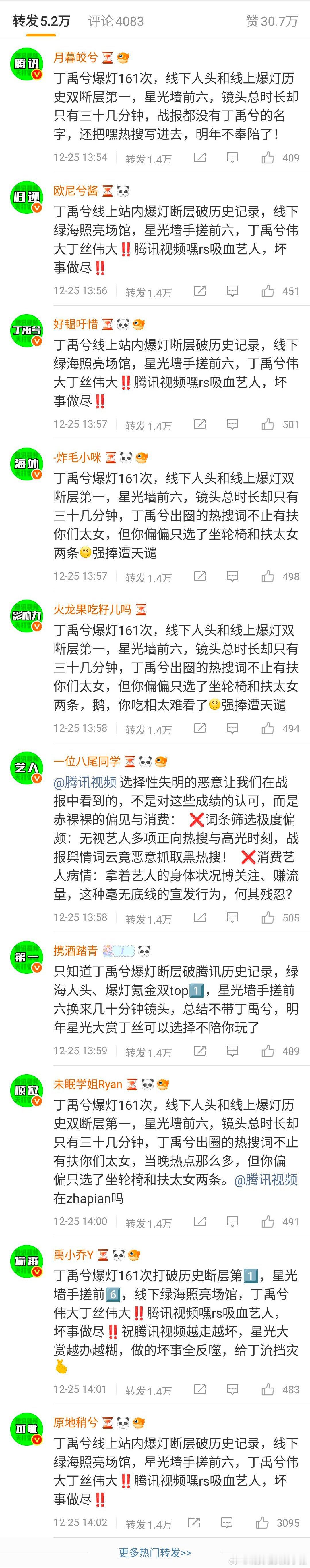 丁禹兮粉丝排字了 