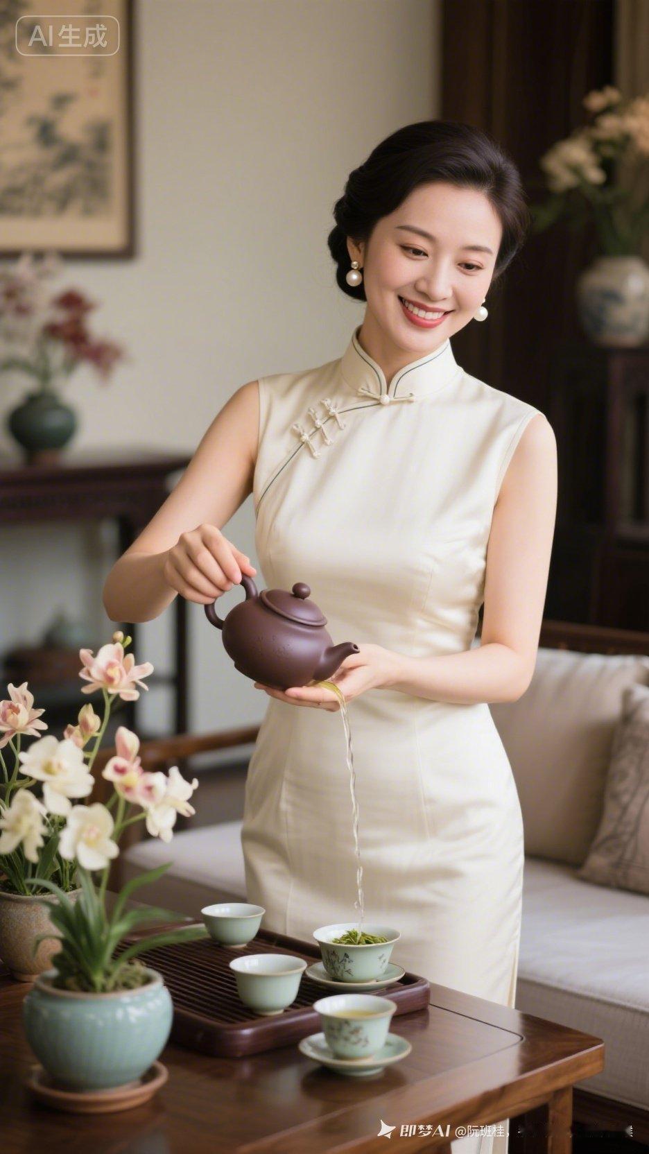 美女优雅茶艺，品味生活之美！