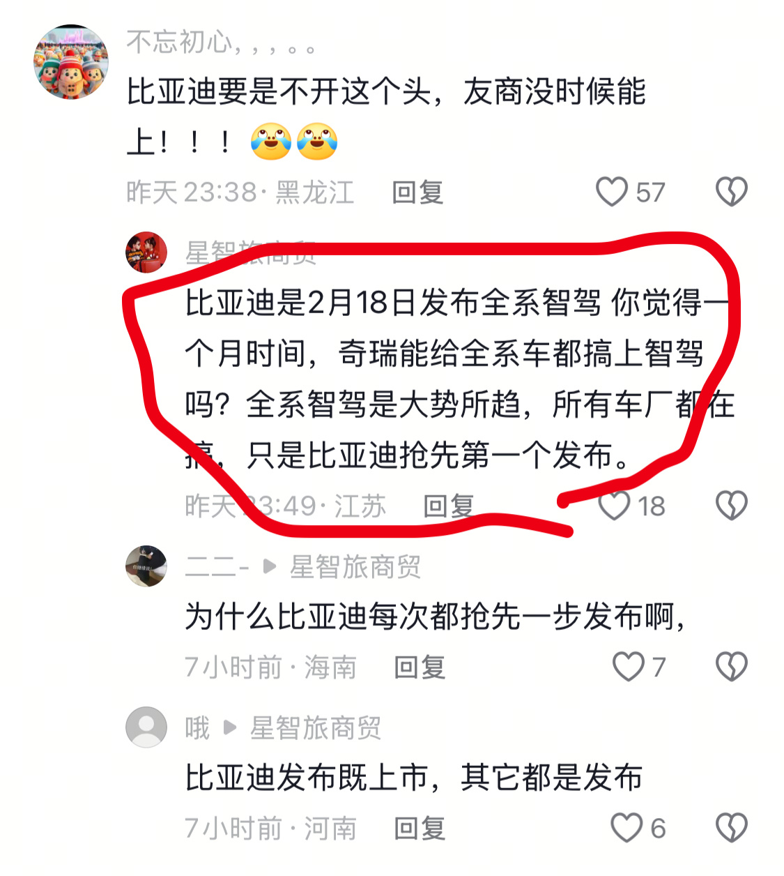 为什么比亚迪每次都抢先一步发布。 ​​​