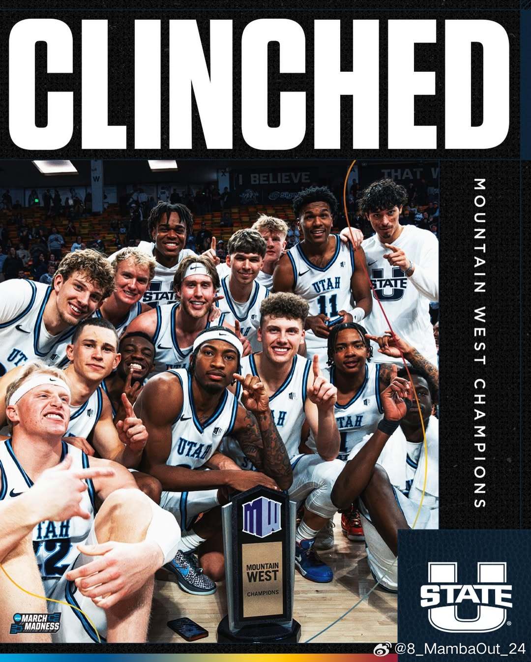 犹他州立大学(Utah State University)夺得Mountain 